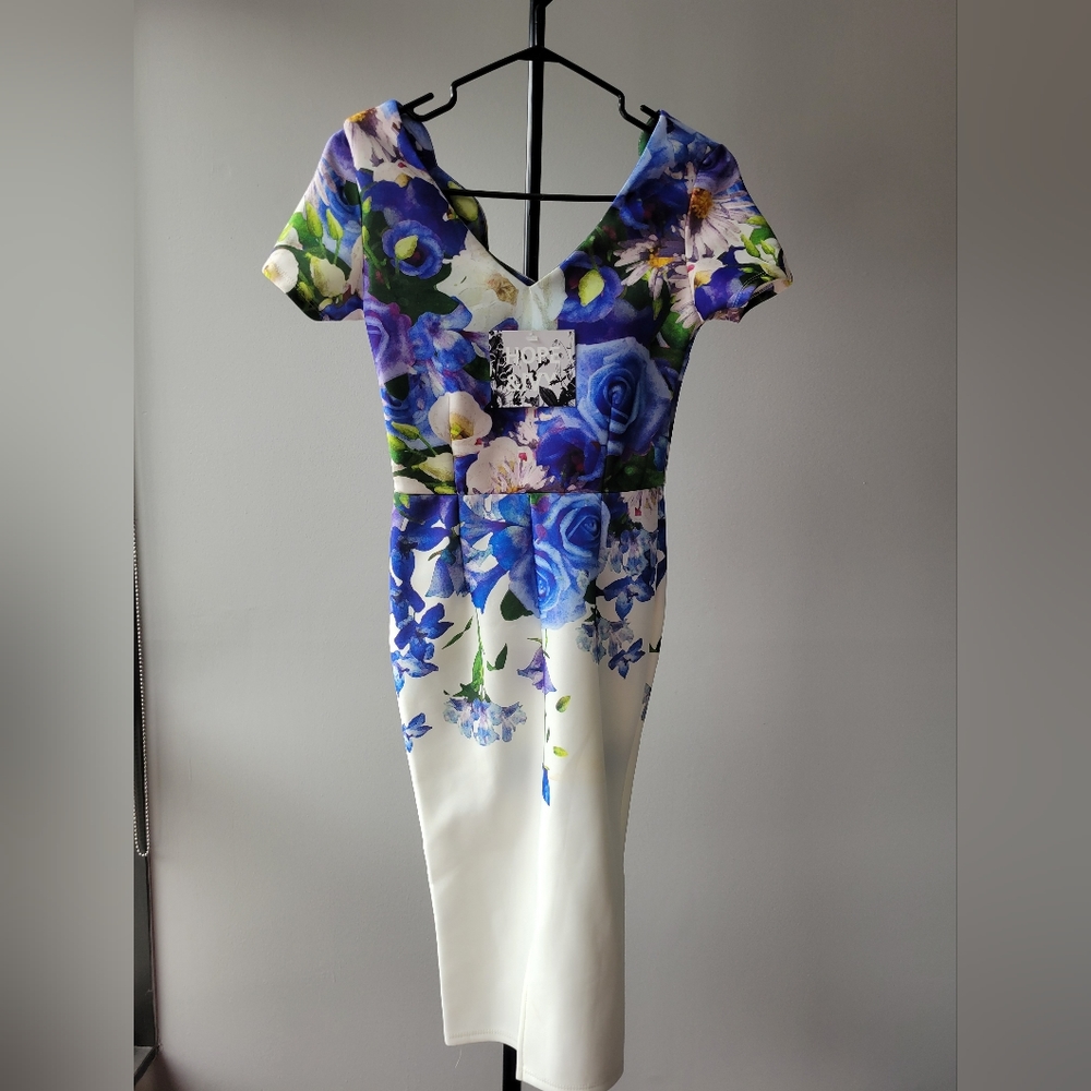 Hope & Ivy floral midi dress
